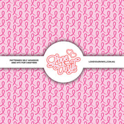 Pink Ribbon Breast Cancer Awareness Patterned Vinyl LYV_2399